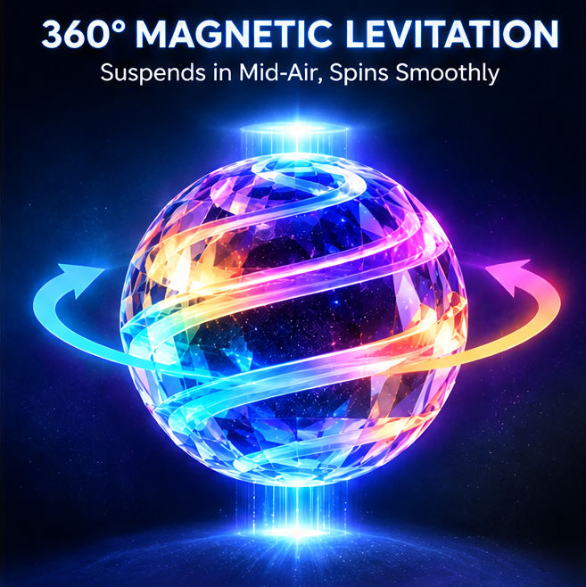 RUVVIE® Magnetic Levitation RGB Crystal Ball Lamp ✨