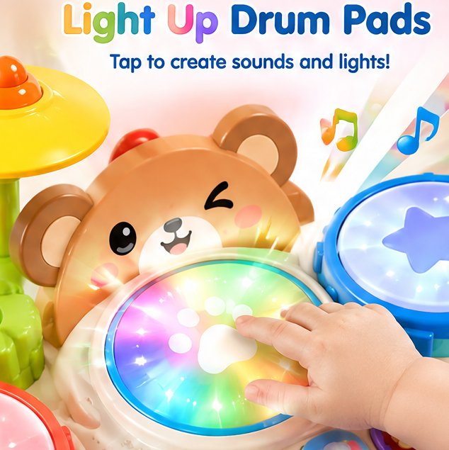 Ruvvie All-in-One Music Fun Piano & Drum Set