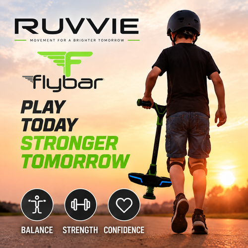 Flybar Ruvvie Kids LED Light-Up Pogo Ball Jump Board Toy 🚀
